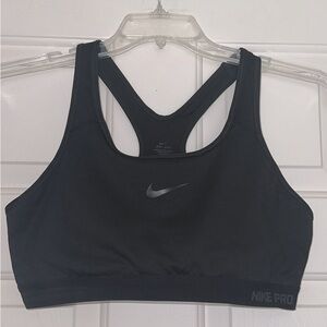 Nike Pro Dri Fit Black Sports Bra XL